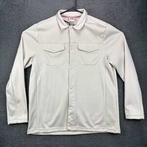 Avalanche Mens L Beige Long Sleeve Button Up Shirt Outdoor‎ Supply Lightweight
